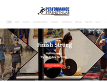 Tablet Screenshot of performancestrengthlab.com